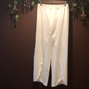 White sarong pants/bathing suit cover up -Sale!